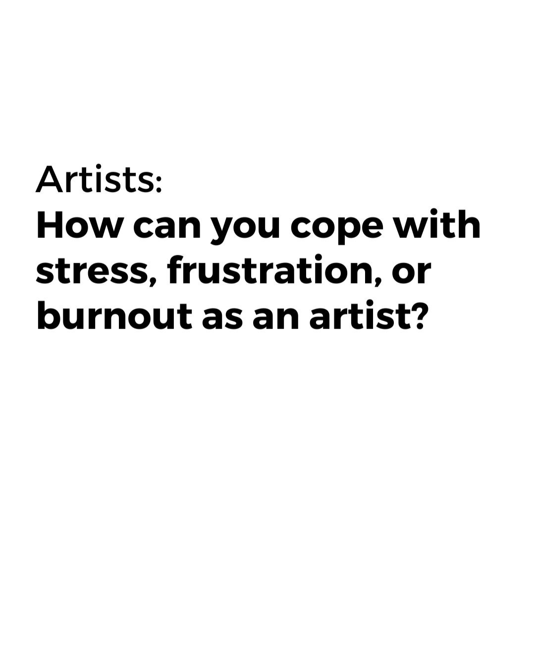 Creative burnout 