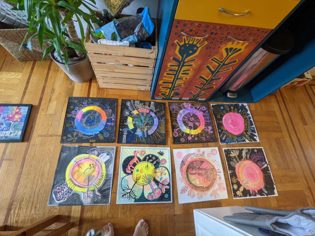 A Day in the Home Studio of Artist Cristina Salas