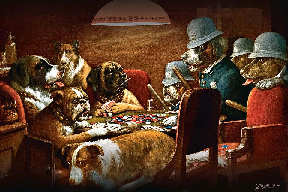 Dogs Playing Poker