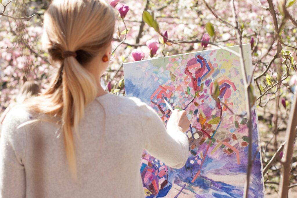 art and woman