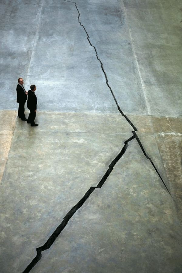 Shibboleth (2007) by Colombian artist Doris Salcedo