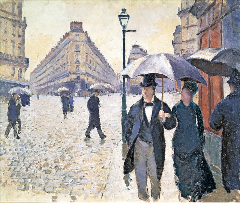 Paris Street Rainy Day By Gustave Caillebotte